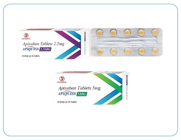 Apixaban Tablets APIQUISS 2.5mg & 5mg