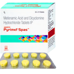 Pyrimed Spas | Mefenamic Acid and Dicyclomine Hydrochloride Tablets
