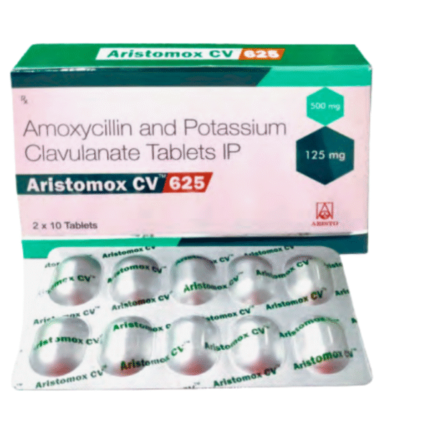 Aristomox CV™ 625 (Amoxycillin 500 mg + Potassium Clavulanate 125 mg Tablets IP)