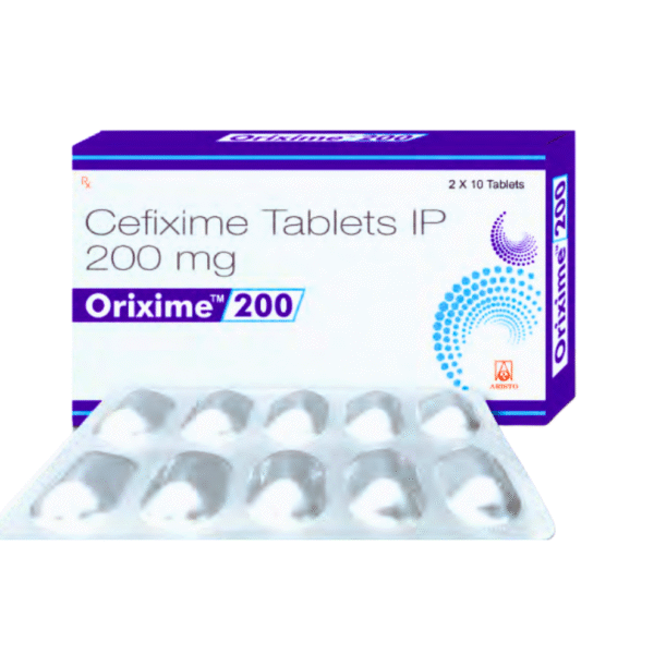 Orixime 200 | Cefixime Tablets IP 200 mg