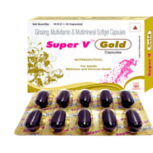 Super V Gold Capsules | Ginseng, Multivitamin & Multimineral Softgel Capsules