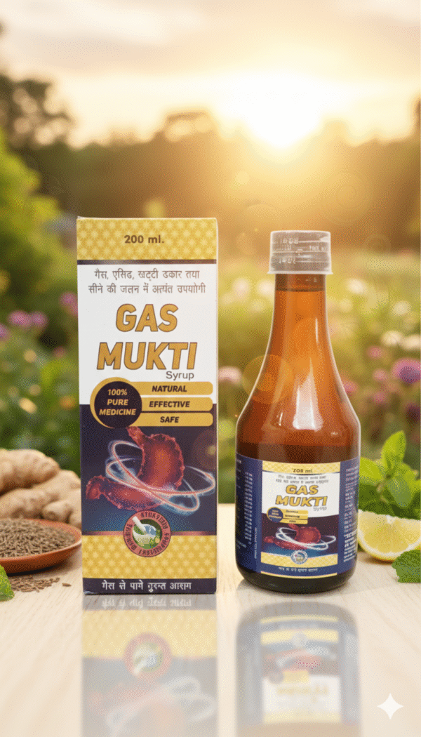GAS MUKTI Syrup | 100% Pure, Natural, Effective, Safe Ayurvedic Medicine - Image 2
